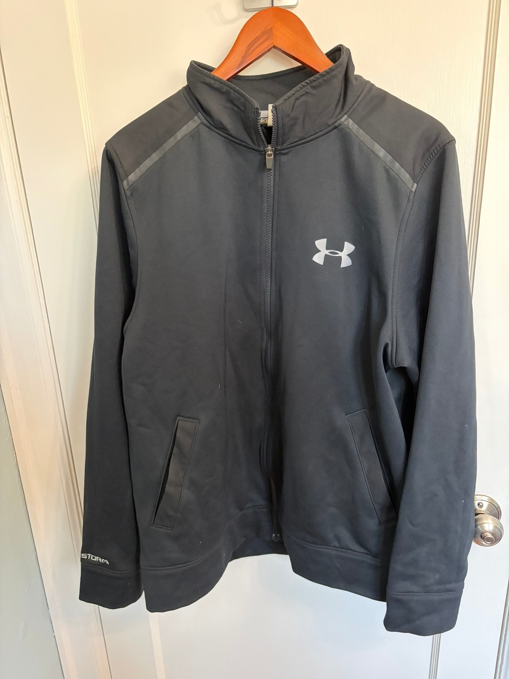 Under Armour Storm Fleece Full Zip Jacket Black Men's Loose Fit LG